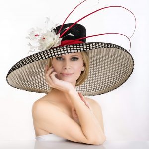 Limited edition! White hat. Black hat. Red hat. Kentucky Derby hat. Derby hat. Large hat. Royal Ascot hat. Designer hat. Women hat