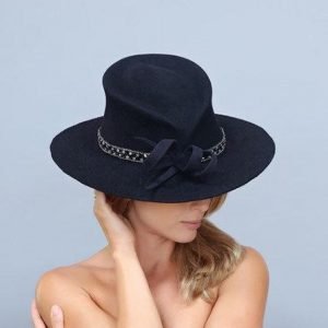 2019 fall/ winter collection. Fedora hat. Navy hat. Felt hat. Wool hat. Warm hat. Fashion hat. Designer hat. Kentucky derby hat. Women hat