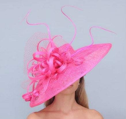 20/20!Kentucky Derby Hat. Derby hat. Royal Ascot hat . Designer hat. Pink hat. Couture hat. Large hat. Hot pink hat. Wedding hat