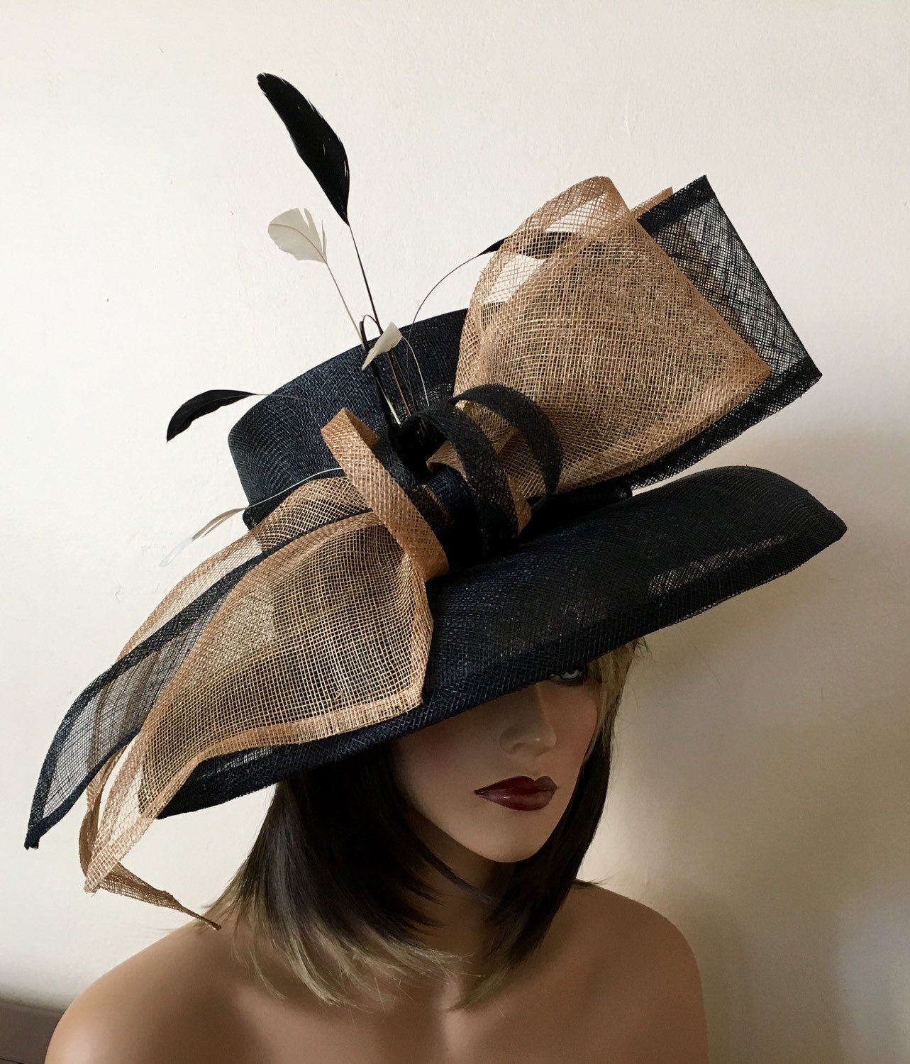Kentucky Derby hat. Royal ascot hat. Derby hat. Black hat. Formal hat for races, Royal Ascot,  weddings ...